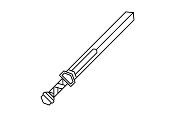 the sword of the Viking king vector icon