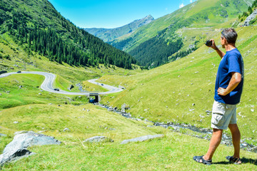 The Transfagarasan mountain road, located in Romania.