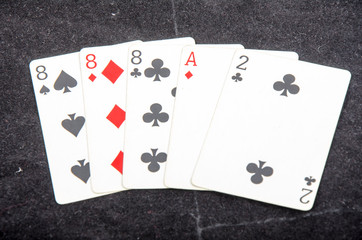 playing cards  poker hands