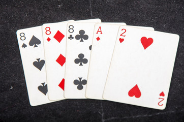 playing cards  poker hands