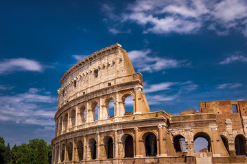 Fototapeta na wymiar Rome Colosseum Detail Closeup