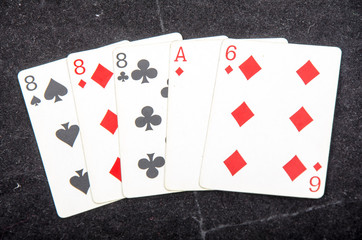 playing cards  poker hands