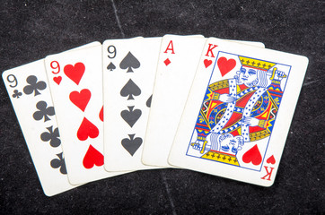 playing cards  poker hands