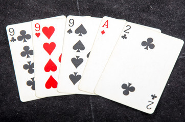 playing cards  poker hands
