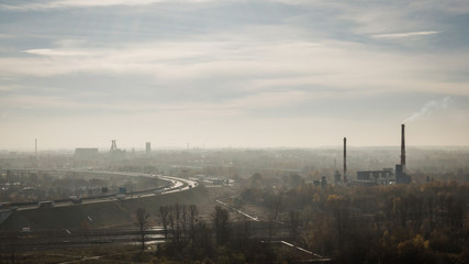 Fototapeta na wymiar Smog gliwice śląsk