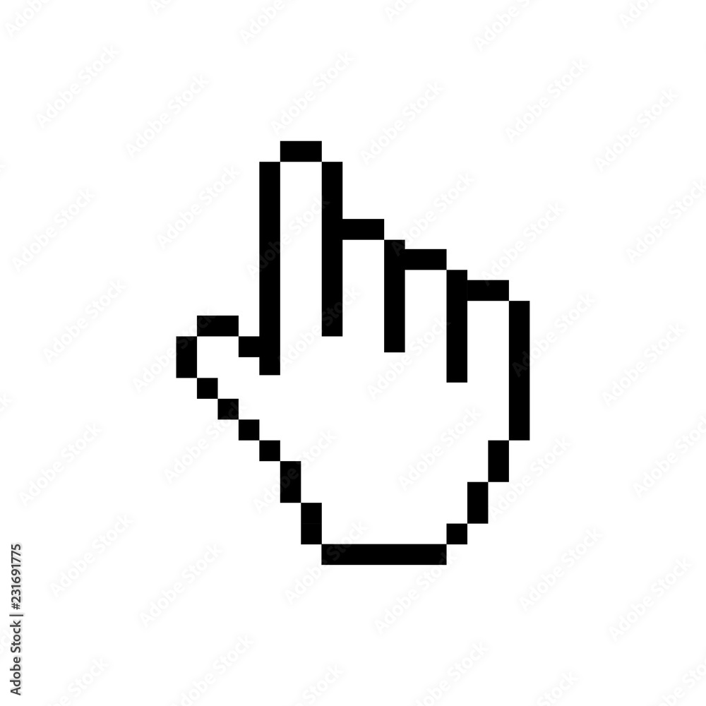 Poster computer mouse click cursor gray arrow icons set and loading icons. cursor icon. vector illustration