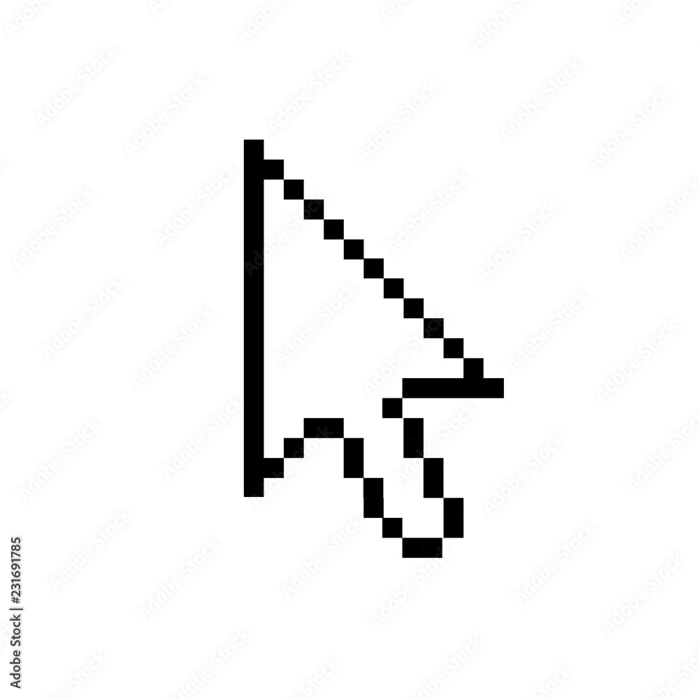 Poster computer mouse click cursor gray arrow icons set and loading icons. cursor icon. vector illustration