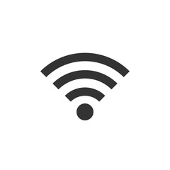 Mobile phone system icons. Wifi signal strength, battery charge level. Vector illustration.