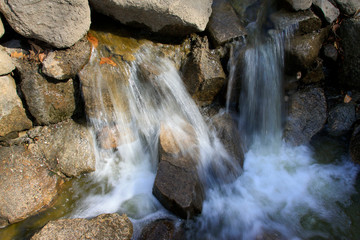 waterfall in a geological park