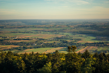 Naklejka premium View from Holy Cross (Lysa Gora) in Swietokrzyskie mountains, Poland