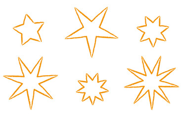 Obraz premium sparkling star icons merry Christmas 