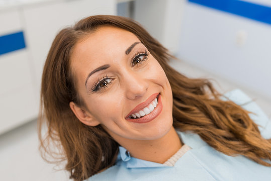 Woman patient smiling
