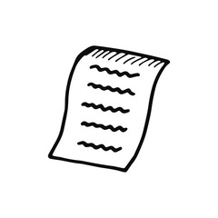 document icon. isolated vector object