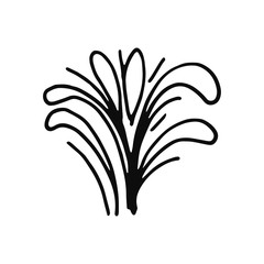 fireworks festive icon. isolated vector object