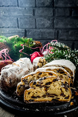 Homemade Christmas stollen