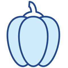 Paprika / Gemüse  Vector Icon Illustration
