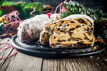 Homemade Christmas stollen