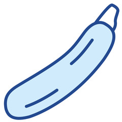 Zucchini, Gemüse Vector icon Illustration