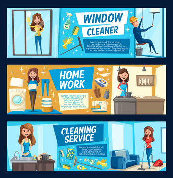 Household chores, housework cleaning service