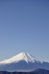 富士山と大空コピースペース