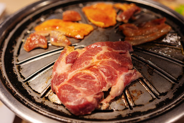 barbecue pork and meat grill, Korean style