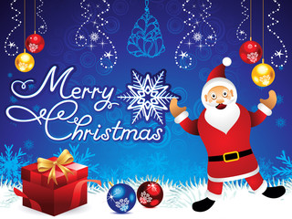 abstract artistic creative blue christmas background