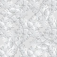 Floral  Seamless Pattern Background.