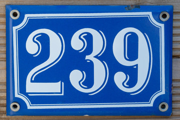 House Number Two Hundred Thirty Nine - 239