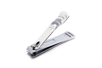 Nail scissors isolated on white background.