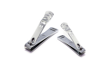 Nail scissors isolated on white background.