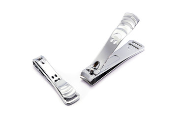 Nail scissors isolated on white background.