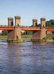 Fototapeta premium Vytautas Great Bridge in Kaunas. Lithuania