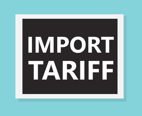 import tariff concept- vector illustration