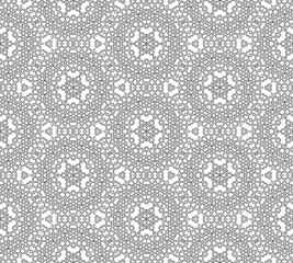 Abstract seamless black and white pattern