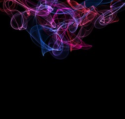 abstract colorful twisted waves