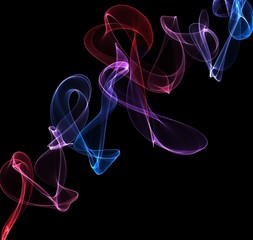 abstract colorful twisted waves