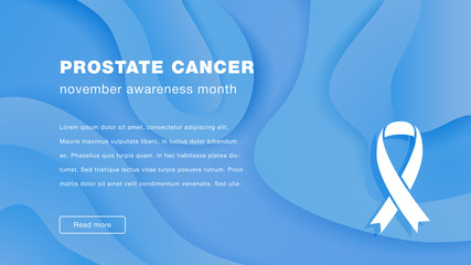 Awareness prostate cancer november. World Prostate Cancer Day concept