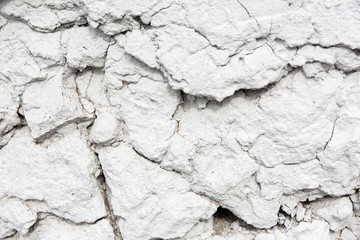 Old weathered white plaster wall texture. Grunge background.