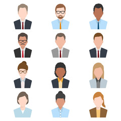 set of people icon, Man and woman icon illustration