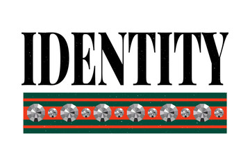 slogan IDENTITY phrase graphic vector Print Fashion lettering calligraphy