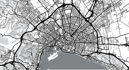 Urban vector city map of Palma, Spain © ink drop