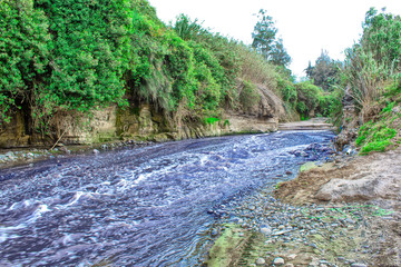 Landscape, beautiful view, mountains and a river.