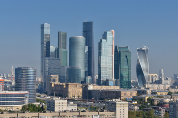 Fototapeta na wymiar Moscow City skyscrapers