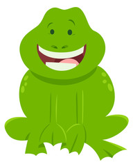 cartoon frog funny animal character