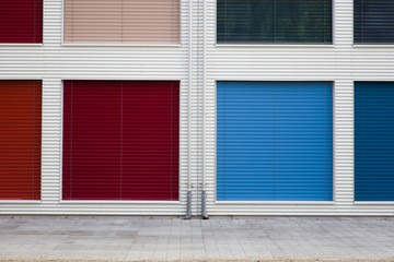 Colorful windows shutters