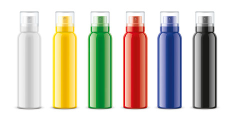 Sprayer bottles mockups set