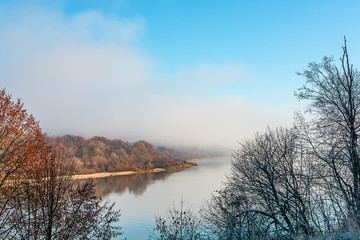 river in late autumn 