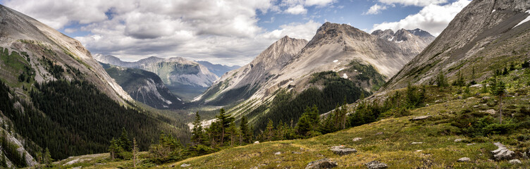 Canadian Rockies.  Views of the mountains located in Peter Lougheed Provincial Park, Alberta. ...