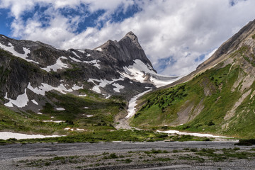 Canadian Rockies.  Views of the mountains located in Peter Lougheed Provincial Park, Alberta.  Taken from the famous Northover Ridge route