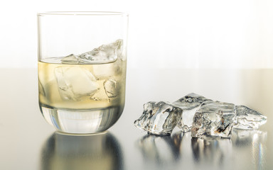 A Thirst Quenching Glass of Tequila on the rocks